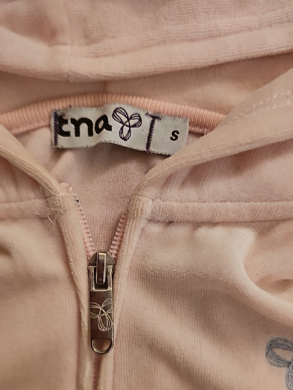 Y2K Aritzia TNA Light Pink Hoodie - Picture 4 of 10